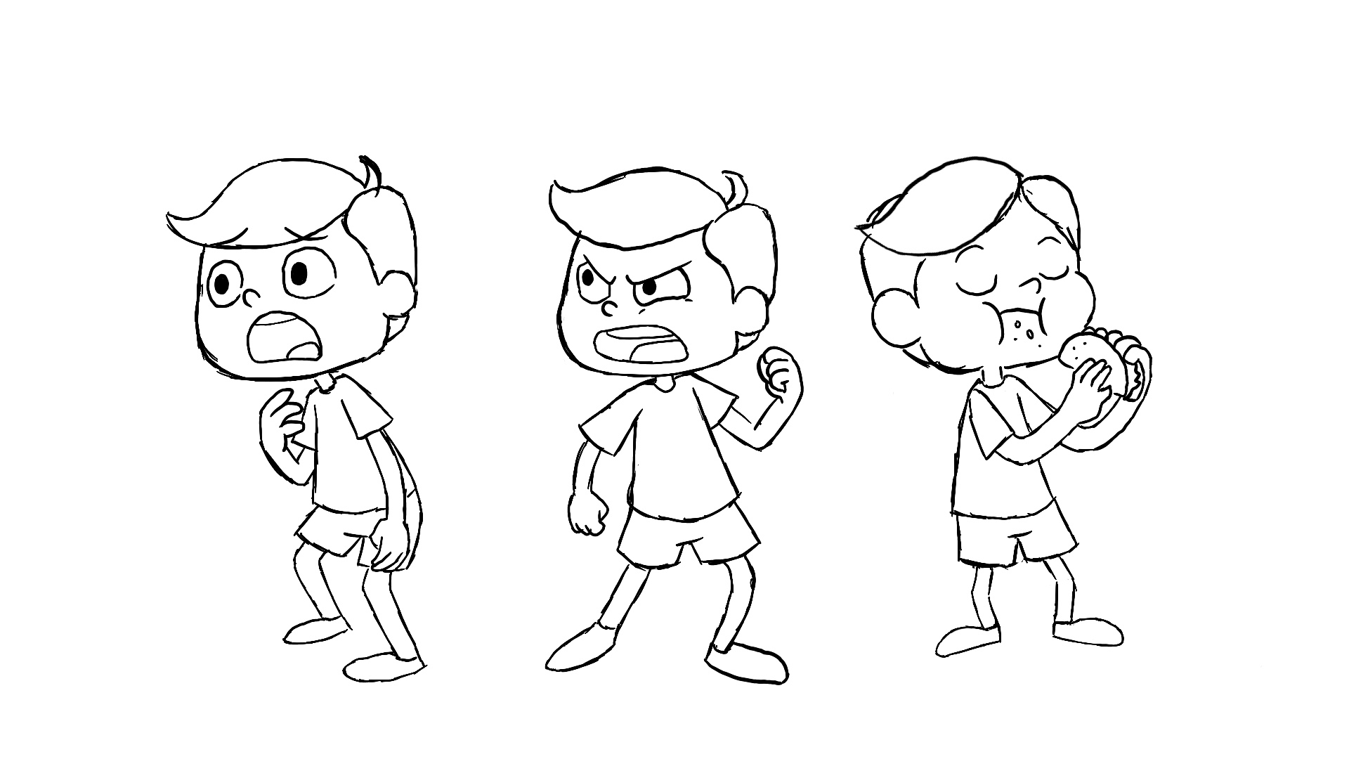 Damian poses
