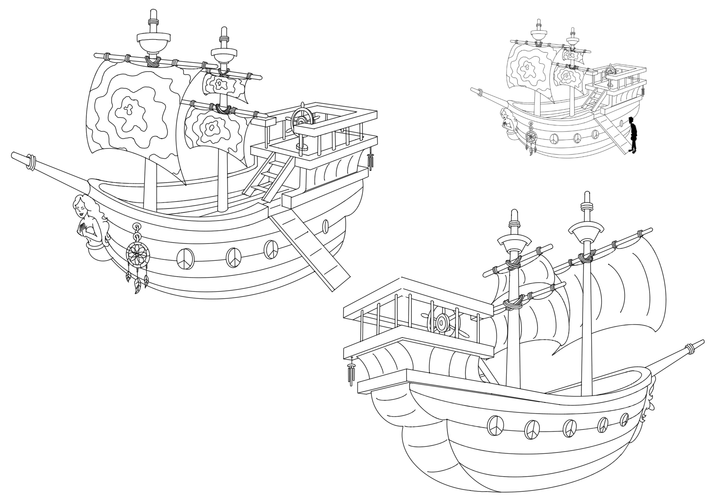Pirate ship final line